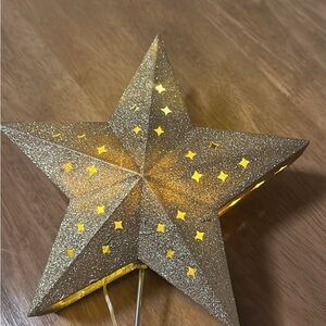 Gold Glitter Star Light